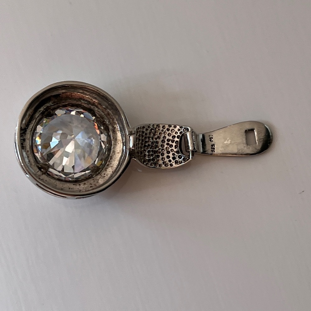 Vintage CZ Pendant in Sterling Silver - Picture 4 of 10